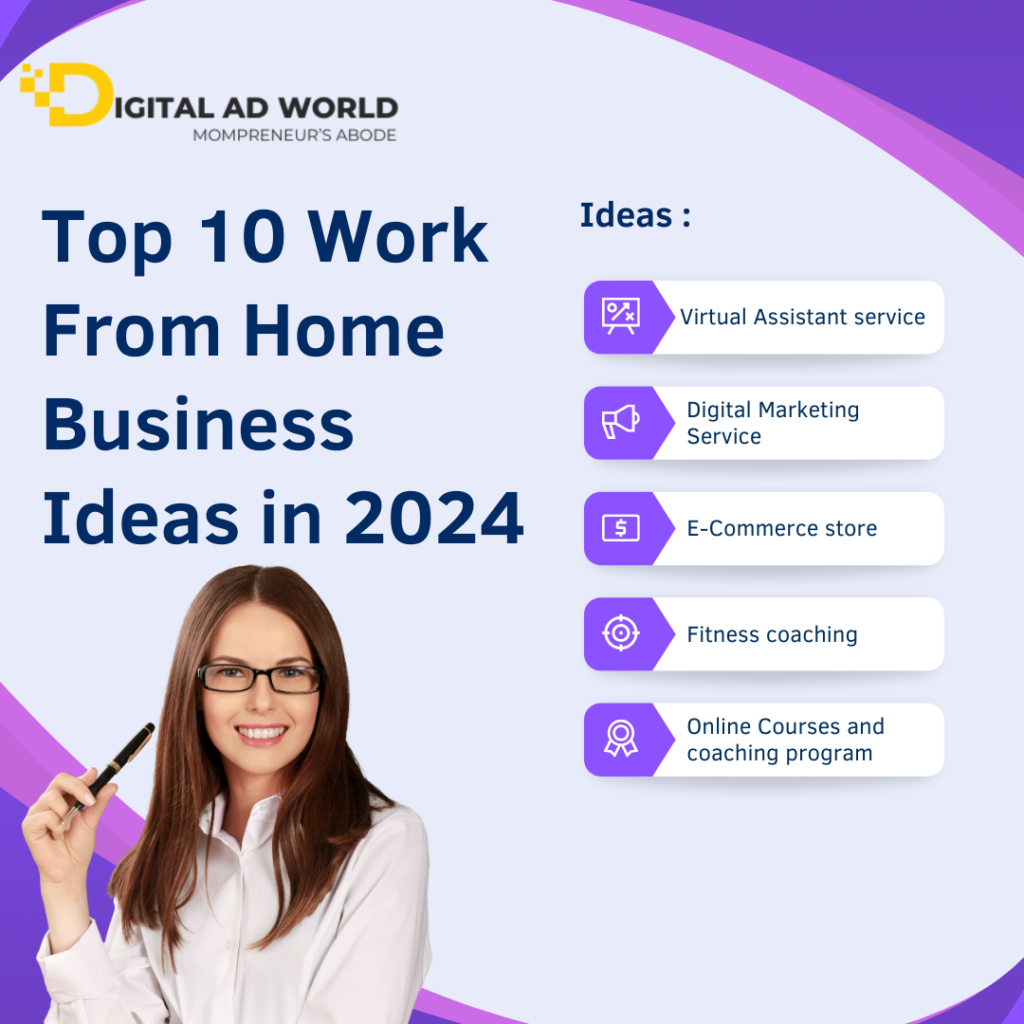 Top 10 Work From Home Business Ideas in 2024